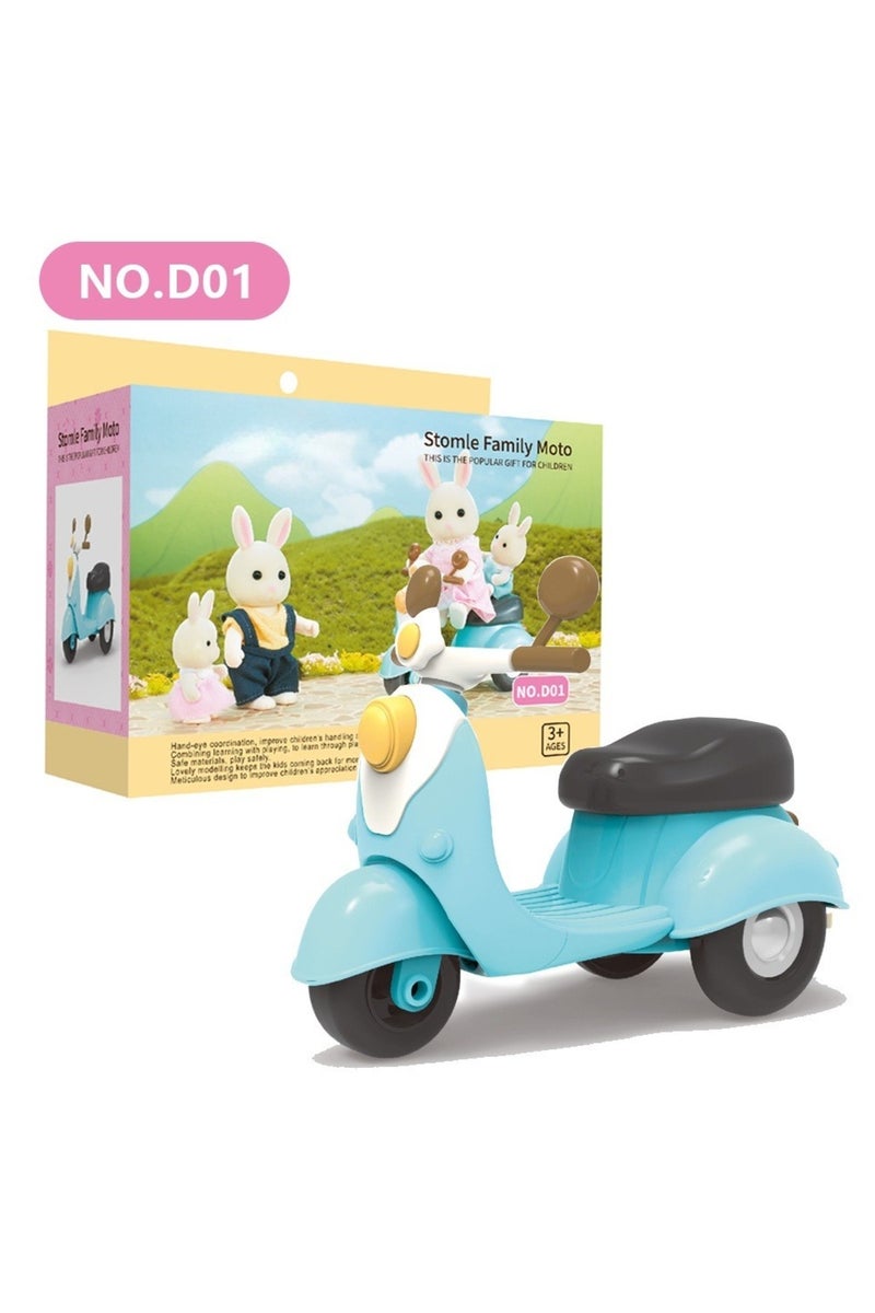 bike Dollhouse Furniture Set Doll house Bathroom/Kitchen/Fridge/Washing Machine Laundry Kids Doll Ho