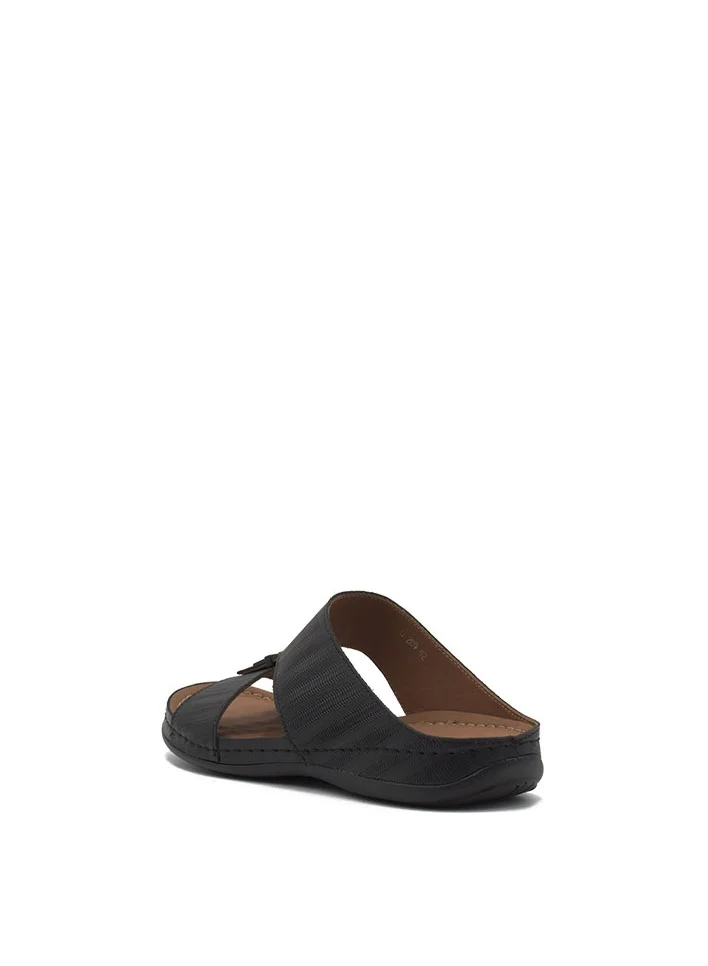 GFI MEN'S LIGHTWEIGHT ARABIC SANDAL SLIP ON TEXTURED