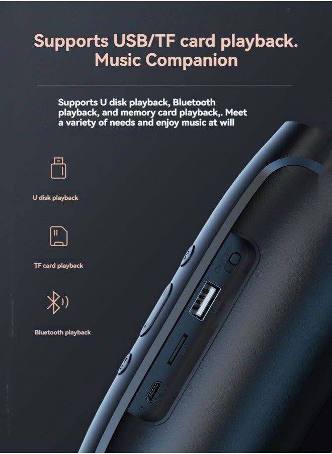 Smart wireless bluetooth speaker outdoor card subwoofer small speaker voice broadcast mini speaker