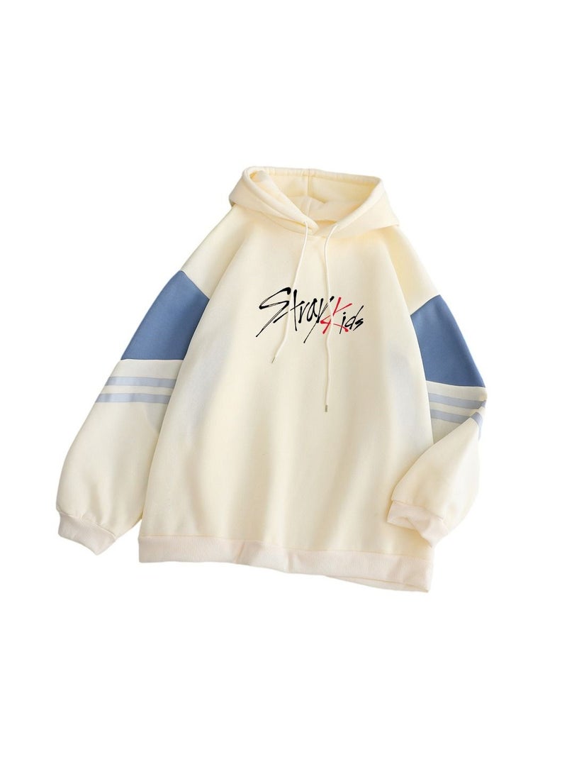 Stray Kids Hoodie Essential Pocket Hoodie Apricot - Image 1