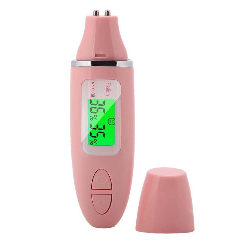 Semme Semme Skin Hydration Tester Skin Analyzer Machine Professional Digital Skin Oil Sensor Skin Analyzer Tester Water Oil Monitor LCD Display Monitoring Meter for Face and Body
