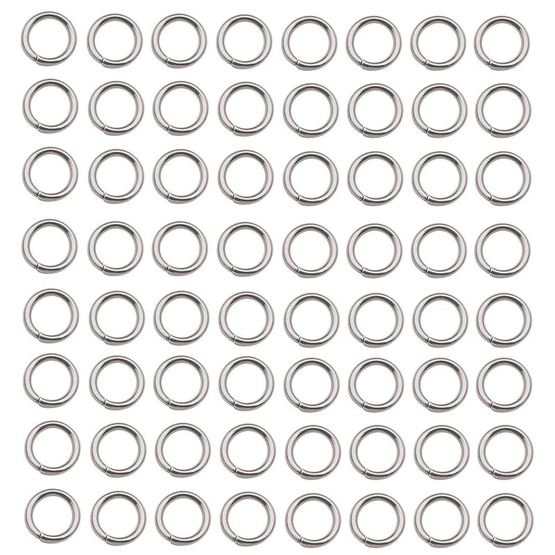 WOCRAFT 500 pcs Stainless Steel Split Rings Jump Rings Connector Rings for Jewelry Making Necklaces Bracelet Earrings Keychain DIY Craft 126087mm - Image 3