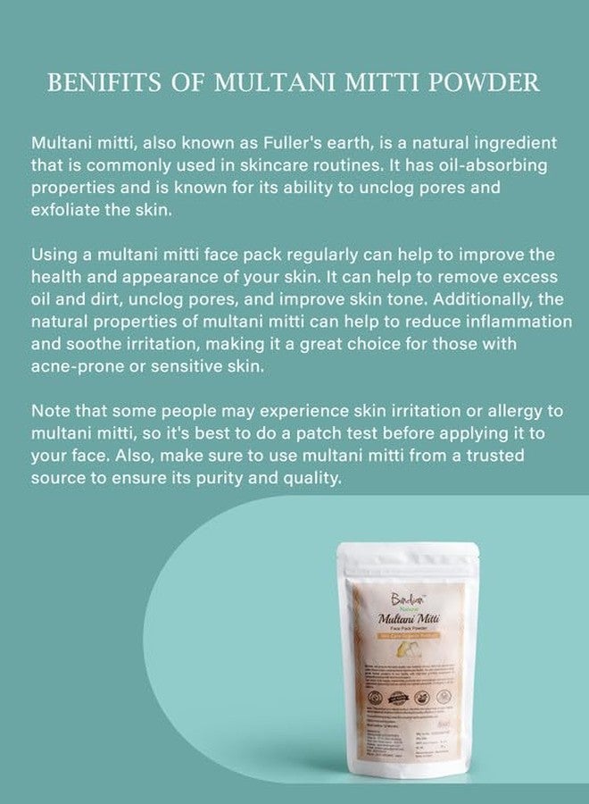 Bindian بينديان مولتاني ميتي للرجال والنساء 50 غرام | مسحوق طبيعي للعناية بالشعر والوجه لتنظيف البشرة، والتحكم في الزيوت، وعلاج حب الشباب، وتغذية الشعر | مناسب لجميع أنواع البشرة والشعر - Image 5