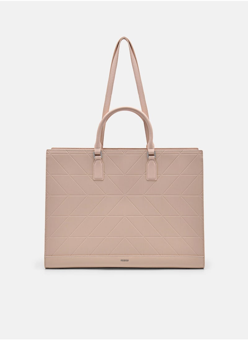 Pedro - Studio Leather Pixel Tote Bag - Image 1