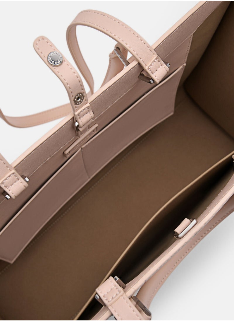 Pedro - Studio Leather Pixel Tote Bag - Image 1
