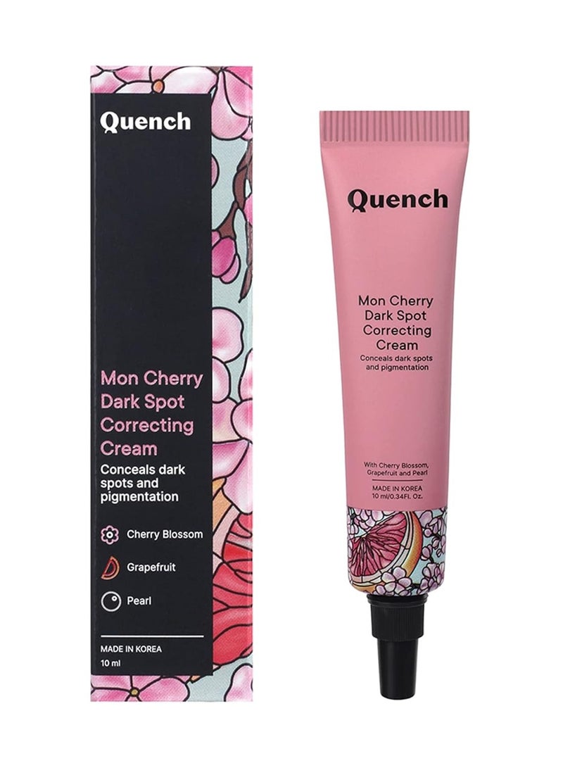Quench Under Eye Correcting Buildable Coverage Cream (Peach)|Korean Face Colour Corrector For Dark Circles With Cherry Blossom Radiance | Conceals Pigmentation|Made In Korea (10Ml), All Skin - Image 1