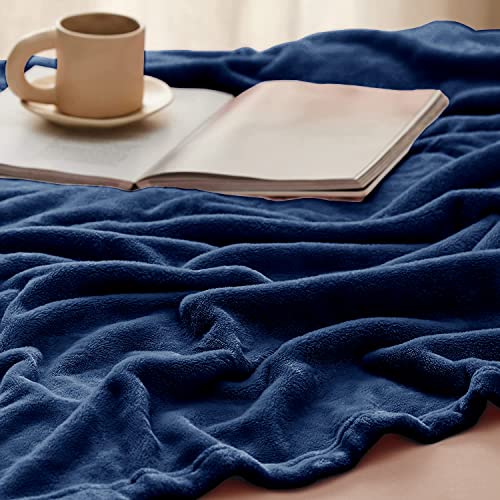 VAS COLLECTIONS Premium Plush Summer Single Bed Dohar/AC Blanket | 300 GSM Reversible Lightweight Cozy Soft for Bed, Sofa, Couch, Travel & Camping| 225x150 cm - Blue. - Image 3