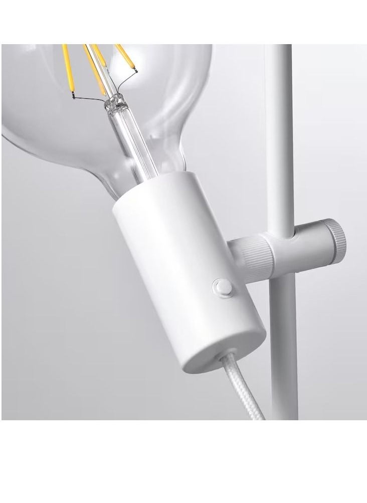 Floor Lamp With Light Bulb White