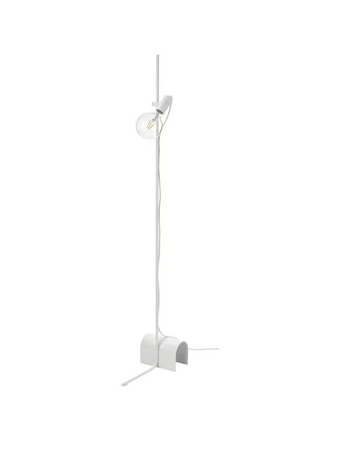 Floor Lamp With Light Bulb White