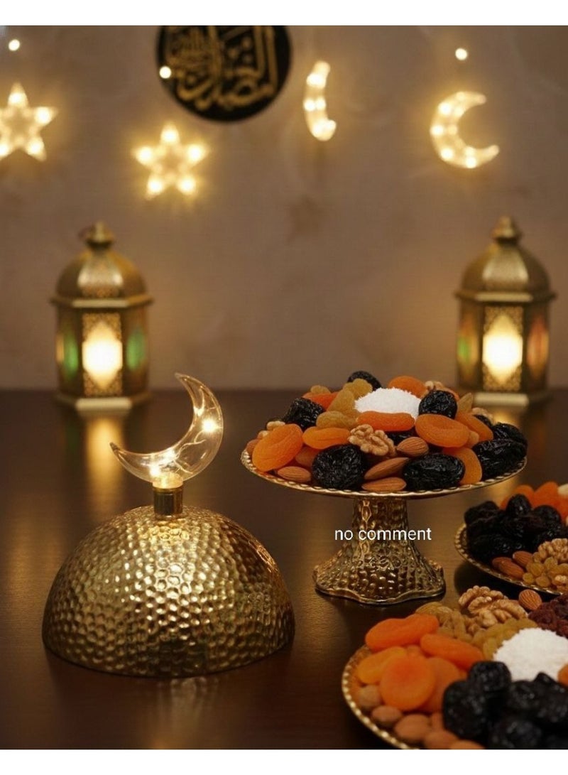 Ramadan date tray, 32x22 cm crescent moon - Image 2