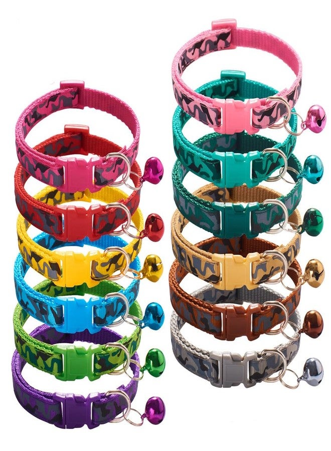 WeimoMonkey Dog Bell Collar, 2-Pack Small Puppy Collar Boy Kitten Collar with Bell Adjustable for XXS Xs Small Pet Dogs Cats Animal Litter Tiny Male, Blue Teal, S - Image 5