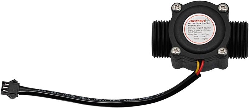 DIGITEN G3/4" Water Flow Hall Sensor Switch Flow Meter Flowmeter Counter 1-60L/min - Image 2