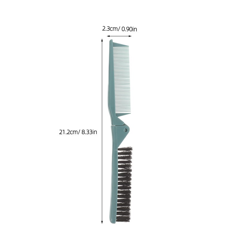 2Pcs Hair Styling Salon Brush Comb Folding Comb Double Use Comb for Curly And Straight Hair - Image 2