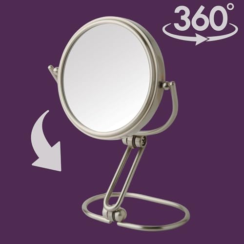 JERDON Compact Magnifying Mirror - Folding 3" Travel Mirror with 15X & 1X Magnification - Model MC315N - Image 4