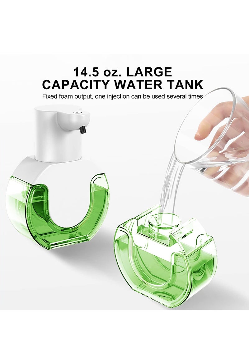 SYOSI Automatic Foaming Soap Dispenser Touchless Rechargeable Hand Soap Dispenser 4-Level Adjustable Foam Volume  USB Rechargeable 420ML Wall Mount Soap Dispenser for Bathroom Kitchen  - Image 5