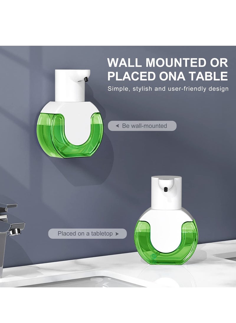 SYOSI Automatic Foaming Soap Dispenser Touchless Rechargeable Hand Soap Dispenser 4-Level Adjustable Foam Volume  USB Rechargeable 420ML Wall Mount Soap Dispenser for Bathroom Kitchen  - Image 2
