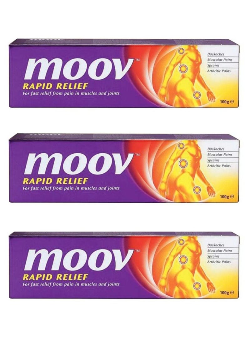 3-Piece Instant Pain Rapid Relief Ointment 100g