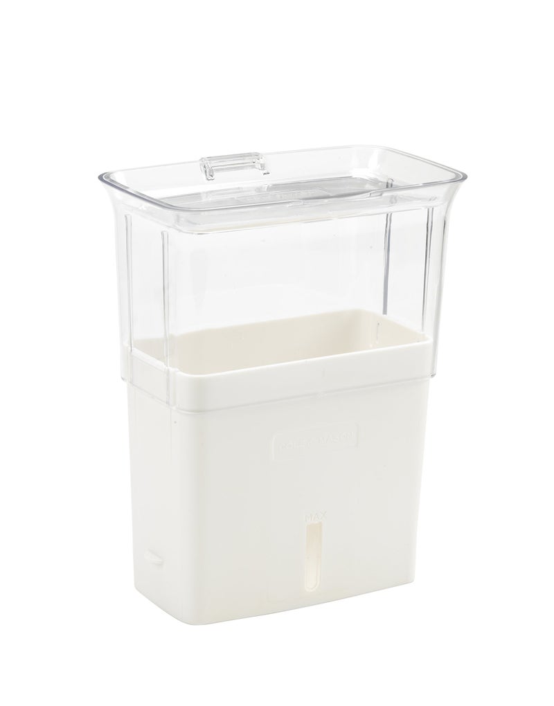 Cole & Mason H105159 Tealby Fresh Cut Herb Keeper, Herb Pot/Storage/Herb Saver/Box, Acrylic, Includes Removable Dividers, 2 Year Guarantee,White/Clear (H) 230mm x (W) 185mm x (D) 120mm - Image 3