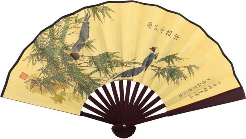 Dünyadan Hediyeler Gifts from the World China Bamboo Kraft Paper Fan Small  - Image 1
