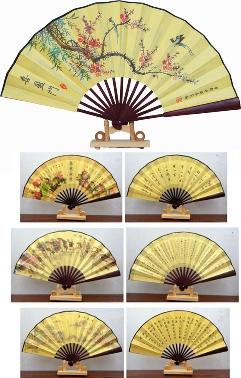 Dünyadan Hediyeler Gifts from the World China Bamboo Kraft Paper Fan Small  - Image 2