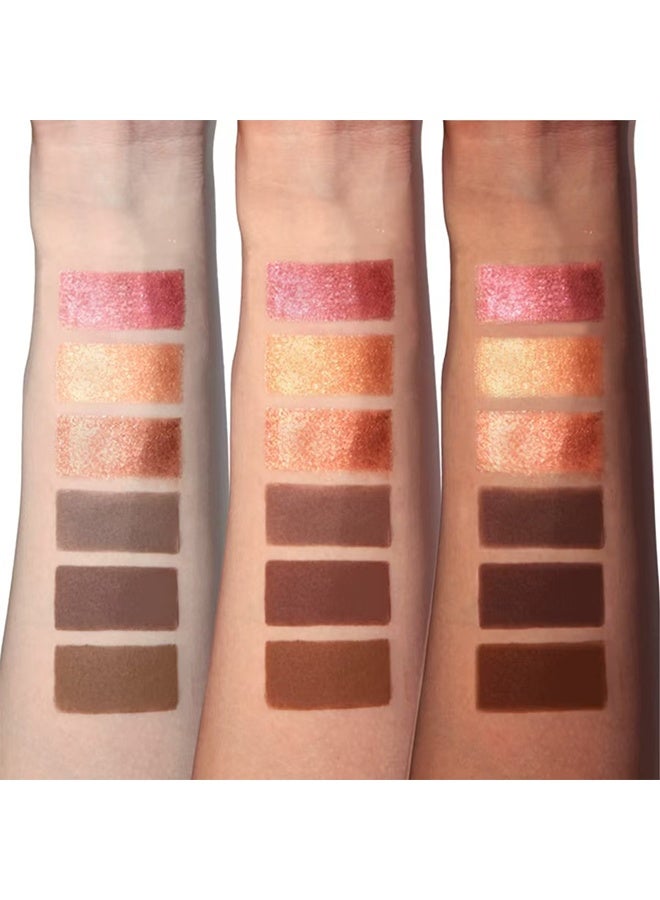 maffick Makeup Powder- Highlighting&Contouring, Metallic Finish&Matte Finish, Long-Lasting Makeup, Multi-Functional Makeup Powder, Natural Nude, Earthy Tones#02 - Image 4
