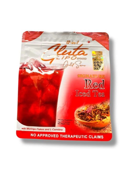 l carnitine detox Glutalipo Gluta Lipo 12-in-1 Red Iced Tea | Slimming Herbal Tea with  Moringa, L-Carnitine | Detox & Refreshing Drink | 10 Sachets | Best Price  KSA