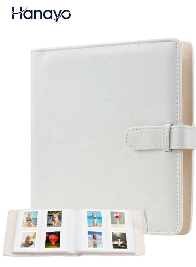 Hanayo ألبوم صور مصغر 256 جيب 2”x3” لأفلام الصور لأجهزة فوجي فيلم إنستكس ميني 11 90 70 50S 26 25 9 8+ 8 7S الكاميرا الفورية (أبيض) - Image 1