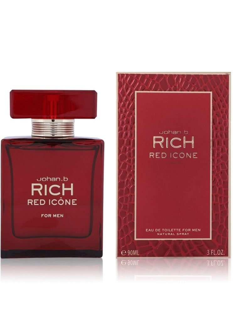 johan.b Johan By Rich Red Icon Eau de Toilette 90ml  - Image 2
