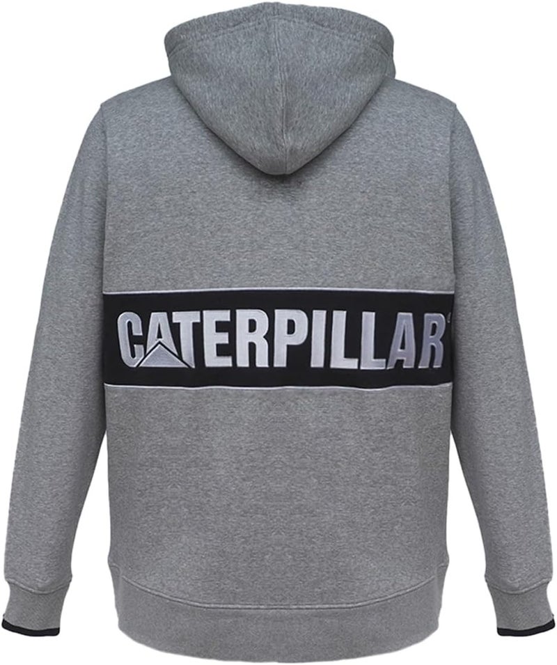 CATERPILLAR Heather Grey Hooded Sweatshirt - Image 1