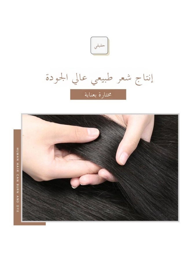 100% شعر بشري حقيقي للرجال قصير، غطاء رأس كامل عصري أنيق وطبيعي ورائع - Image 5
