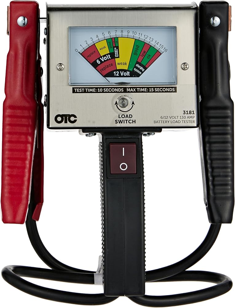 OTC 3181 130 Amp Heavy-Duty Battery Load Tester Black - Image 1