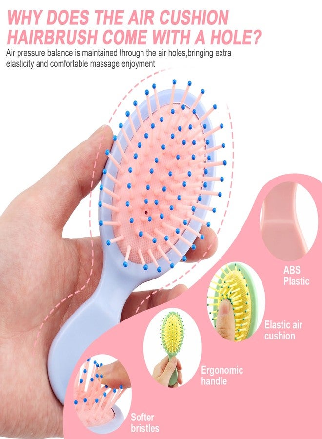 HOFASON 12 Pcs Bachelorette Party Favors, Bridesmaid Gifts, Stocking Stuffers for Women Teens Girls, Bulk Mini Wet Hair Brush for Summer Stuff, Spa Party Supplies, Travel Small Hair Brush - Image 3