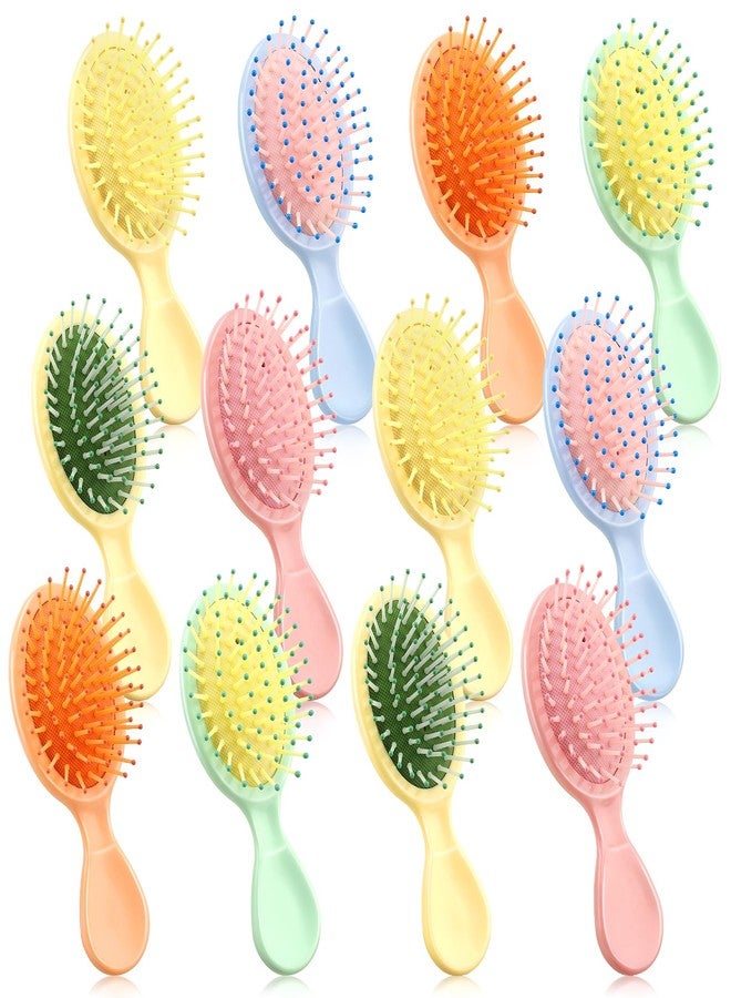 HOFASON 12 Pcs Bachelorette Party Favors, Bridesmaid Gifts, Stocking Stuffers for Women Teens Girls, Bulk Mini Wet Hair Brush for Summer Stuff, Spa Party Supplies, Travel Small Hair Brush - Image 1
