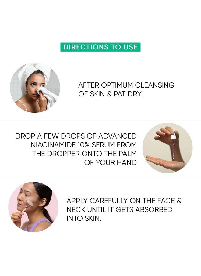 UrbanBotanics ® 10% Niacinamide Face Serum For Acne, Acne Scars/Marks, Blemishes, Pigmentation & Oil Balancing With Zinc | Skin Clarifying Anti Acne Serum For Oily & Acne Prone Skin | 30Ml  - Image 4
