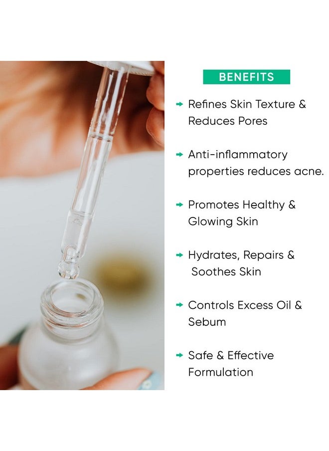 UrbanBotanics ® 10% Niacinamide Face Serum For Acne, Acne Scars/Marks, Blemishes, Pigmentation & Oil Balancing With Zinc | Skin Clarifying Anti Acne Serum For Oily & Acne Prone Skin | 30Ml  - Image 2