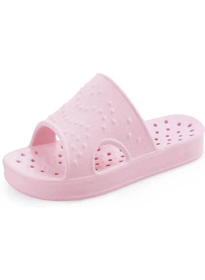 Shevalues shevalues Shower Shoes for Women with Arch Support Quick Drying Pool Slides Lightweight Beach Sandals with Drain Holes, Pink-Update Version 9.5-10.5 Women /8-9 Men - Image 5