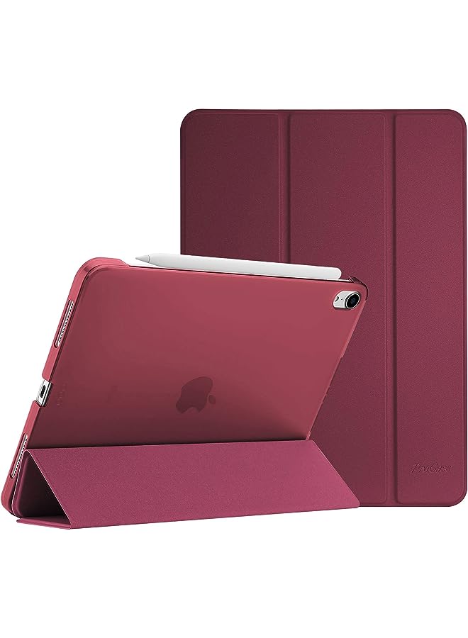 Procases iPad Air 4 Case 10.9 Inch 2020 iPad Air 4th Generation Case A2316 A2324 A2325 A2072, Slim Stand Hard Back Shell Protective Smart Cover Cases for iPad Air 10.9" 4th Gen 2020 –Wine - Image 1