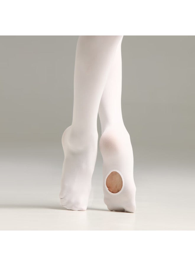Kashiwawu Dance Garden Paiwu Dance Studio Paiwu Children's Dance Socks Girls Dance Special Digging Socks Girls 116230002-2.0 White L  - Image 2