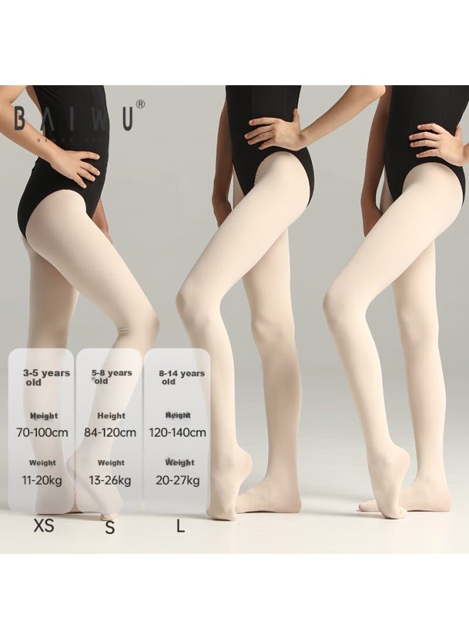 Kashiwawu Dance Garden Paiwu Dance Studio Paiwu Children's Dance Socks Girls Dance Special Digging Socks Girls 116230002-2.0 White L  - Image 4