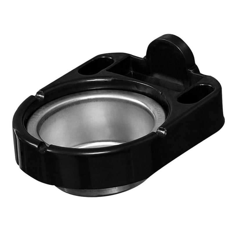 Black Stainless Steel Wall Ashtray With Separable Storage Rack - Image 2