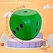 funnysquee Giant 59 Inches Kawaii Foam Dice A FunFilled Educational Toy for Game Nights and Learning Sessions Lucky Green - Image 4