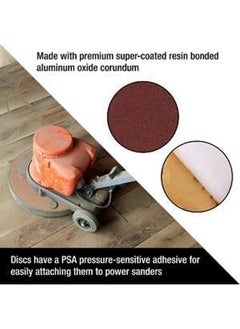 Hegebeck Hegebeck 10pcs PSA Sanding Discs, 10inch Self Stick Adhesive Back Aluminum Oxide Sandpaper, 120 Grit Sanding Paper for Wood Metal Polishing  - Image 5