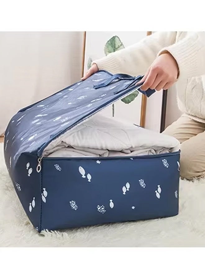 DUNISO 3 Pcs Strong Storage Laundry Bags，Foldable Moving Storage Bags with Zipper and Handles，Reusable Waterproof and Dustproof Heavy Duty Oxford Tote Bags，for Clothes, Bedding, Pants, Socks, Toys，36L/45L/70L - Image 5