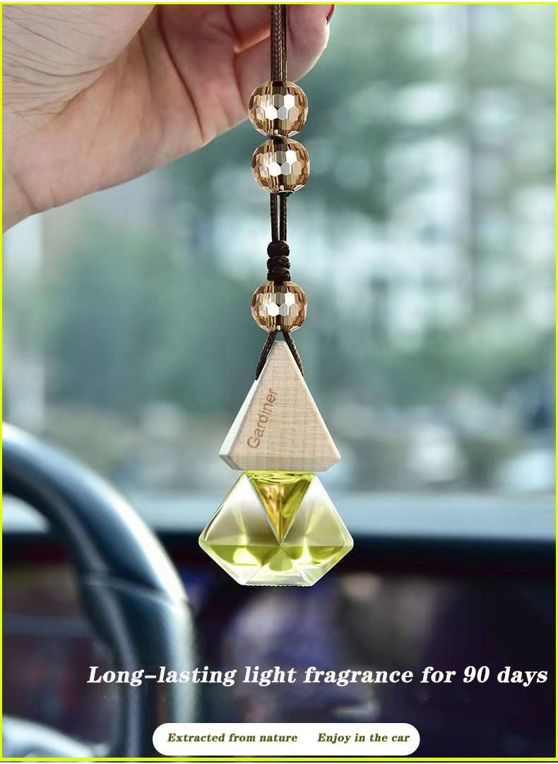 JSDUN Car Perfume Pendant, High-End Long-Lasting Light Fragrance, Car Interior Accessories, Aromatherapy Ornaments, Essential Oil Pendant  - Image 1