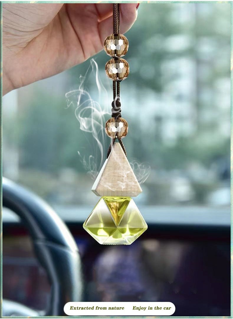 JSDUN Car Perfume Pendant, High-End Long-Lasting Light Fragrance, Car Interior Accessories, Aromatherapy Ornaments, Essential Oil Pendant  - Image 1