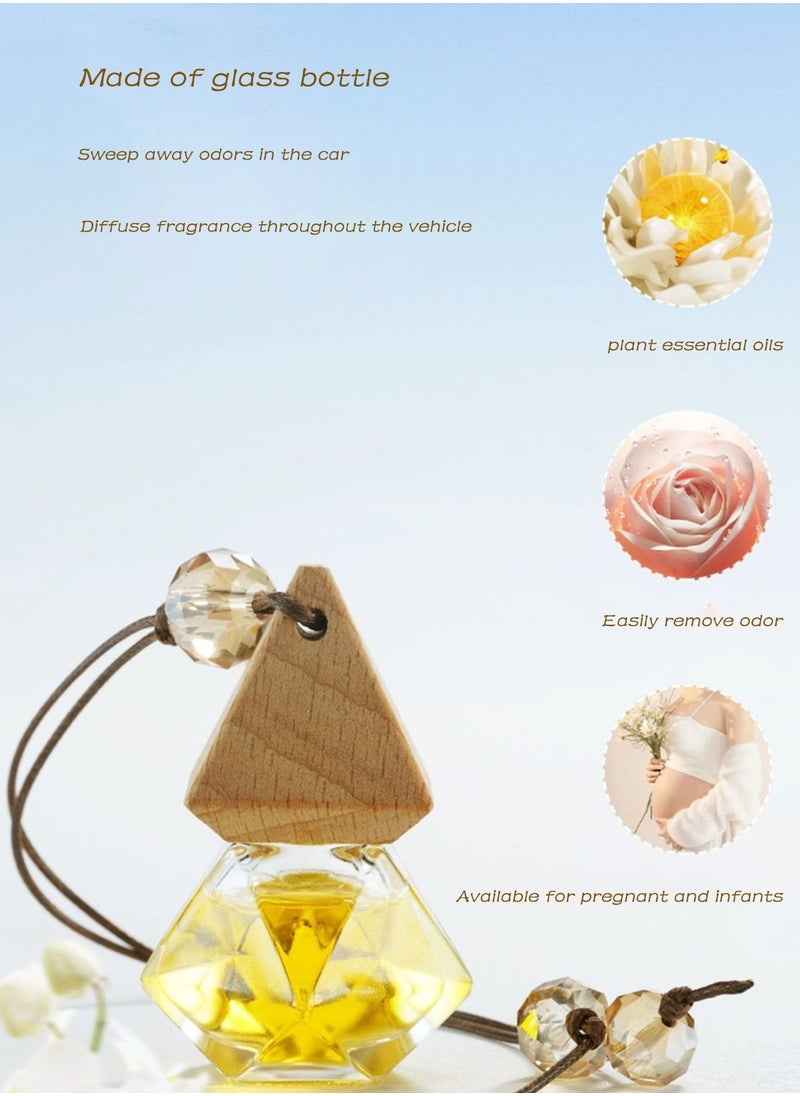 JSDUN Car Perfume Pendant, High-End Long-Lasting Light Fragrance, Car Interior Accessories, Aromatherapy Ornaments, Essential Oil Pendant  - Image 3