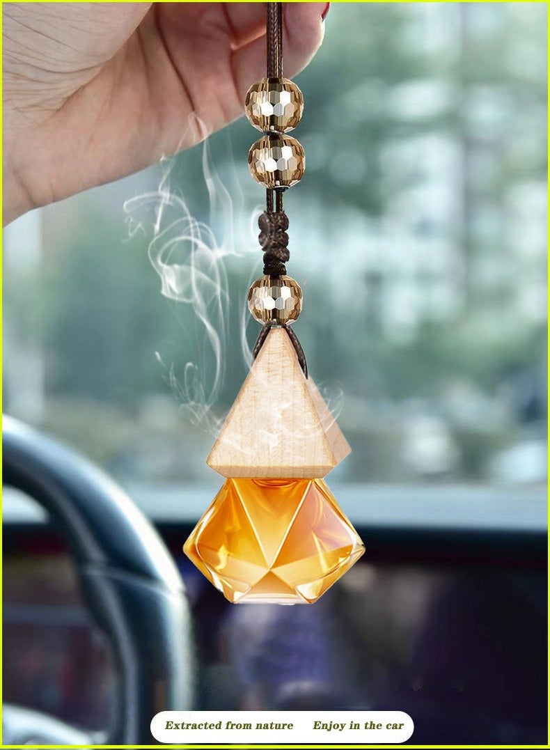 JSDUN Car Perfume Pendant, High-End Long-Lasting Light Fragrance, Car Interior Accessories, Aromatherapy Ornaments, Essential Oil Pendant - Image 1