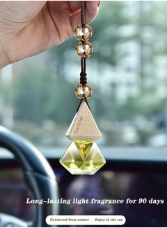 JSDUN Car Perfume Pendant, High-End Long-Lasting Light Fragrance, Car Interior Accessories, Aromatherapy Ornaments, Essential Oil Pendant  - Image 1