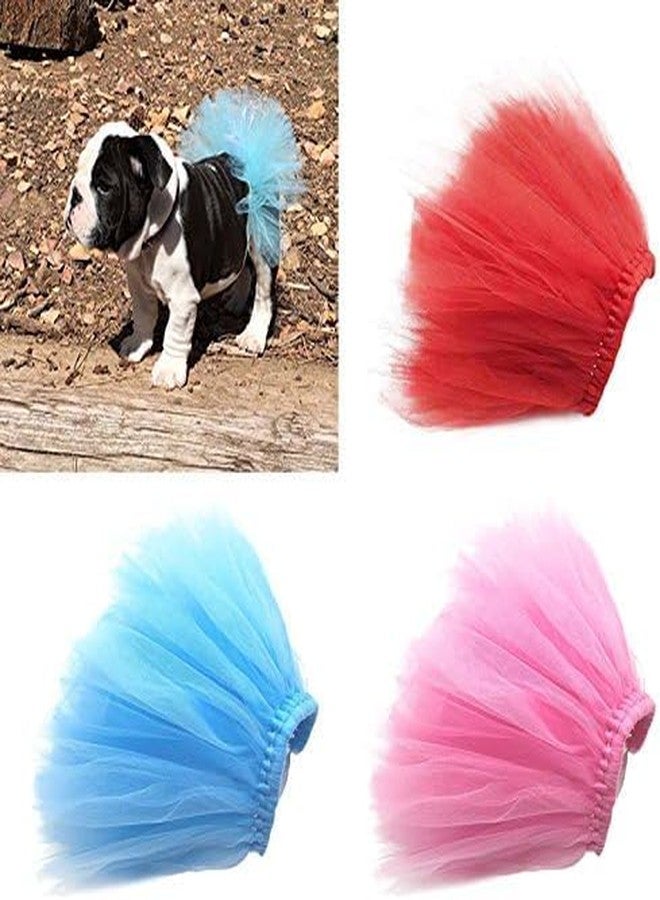 GANPUB Pet Puppy Small Dog Lace Skirt Princess Tutu Dress Clothes Apparel Pet Costumes Dog Dresses Pet Apparel and Accessories (Blue) - Image 4