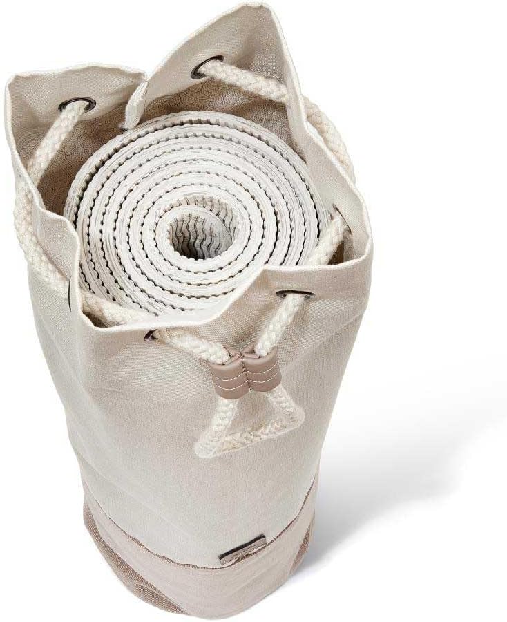 Adidas حقيبة سجادة اليوغا من أديداس - كريمي، بوليستر معاد تدويره، أحزمة قابلة للتعديل - Image 5